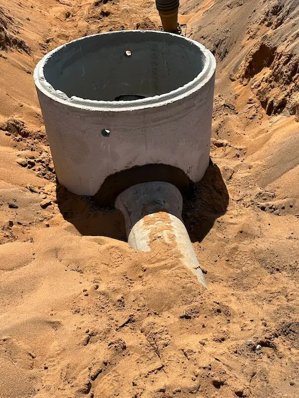 Drainage capacity upgrade construction on Cheriton Road, Gin Gin